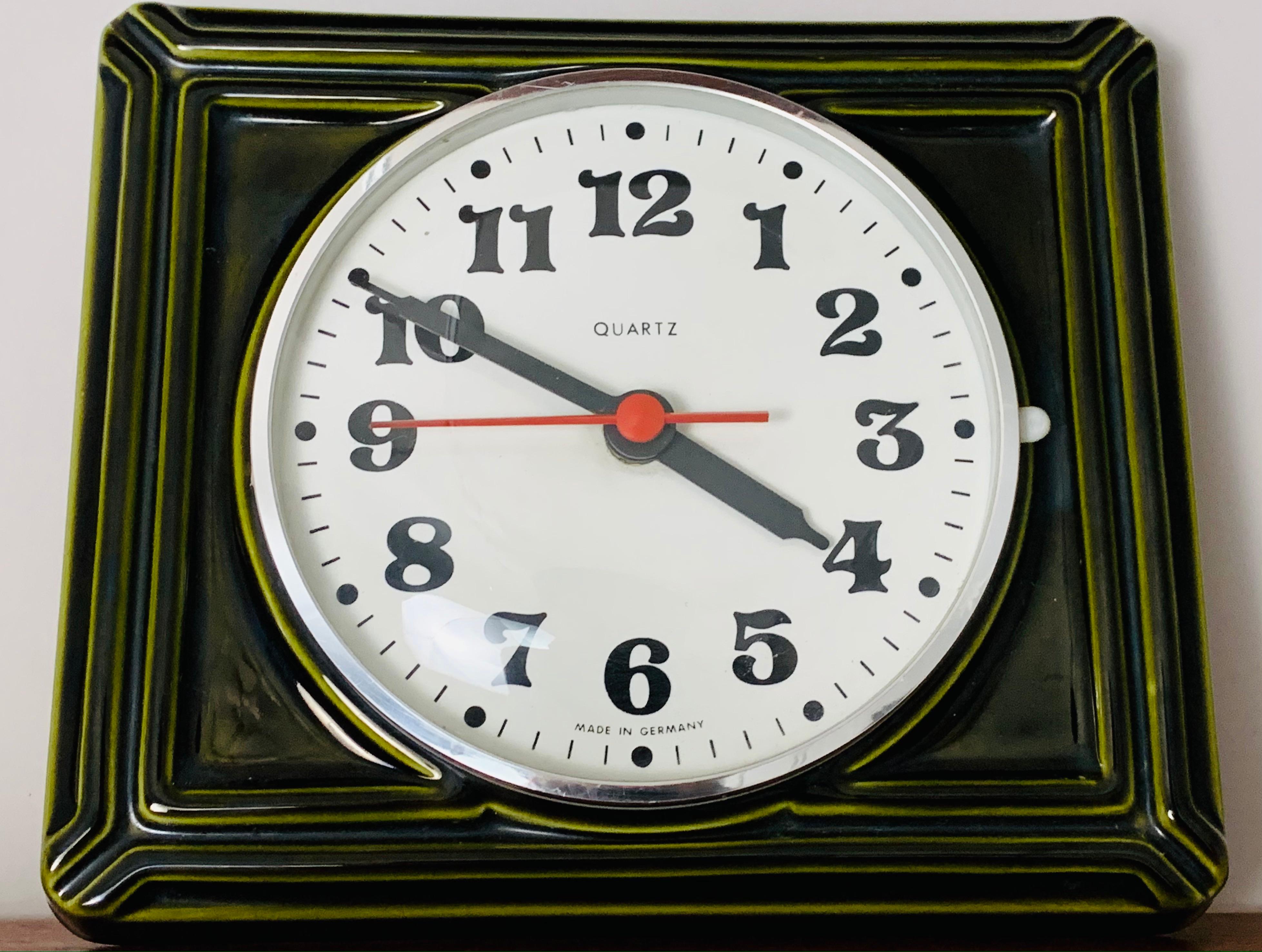 vintage ceramic clock