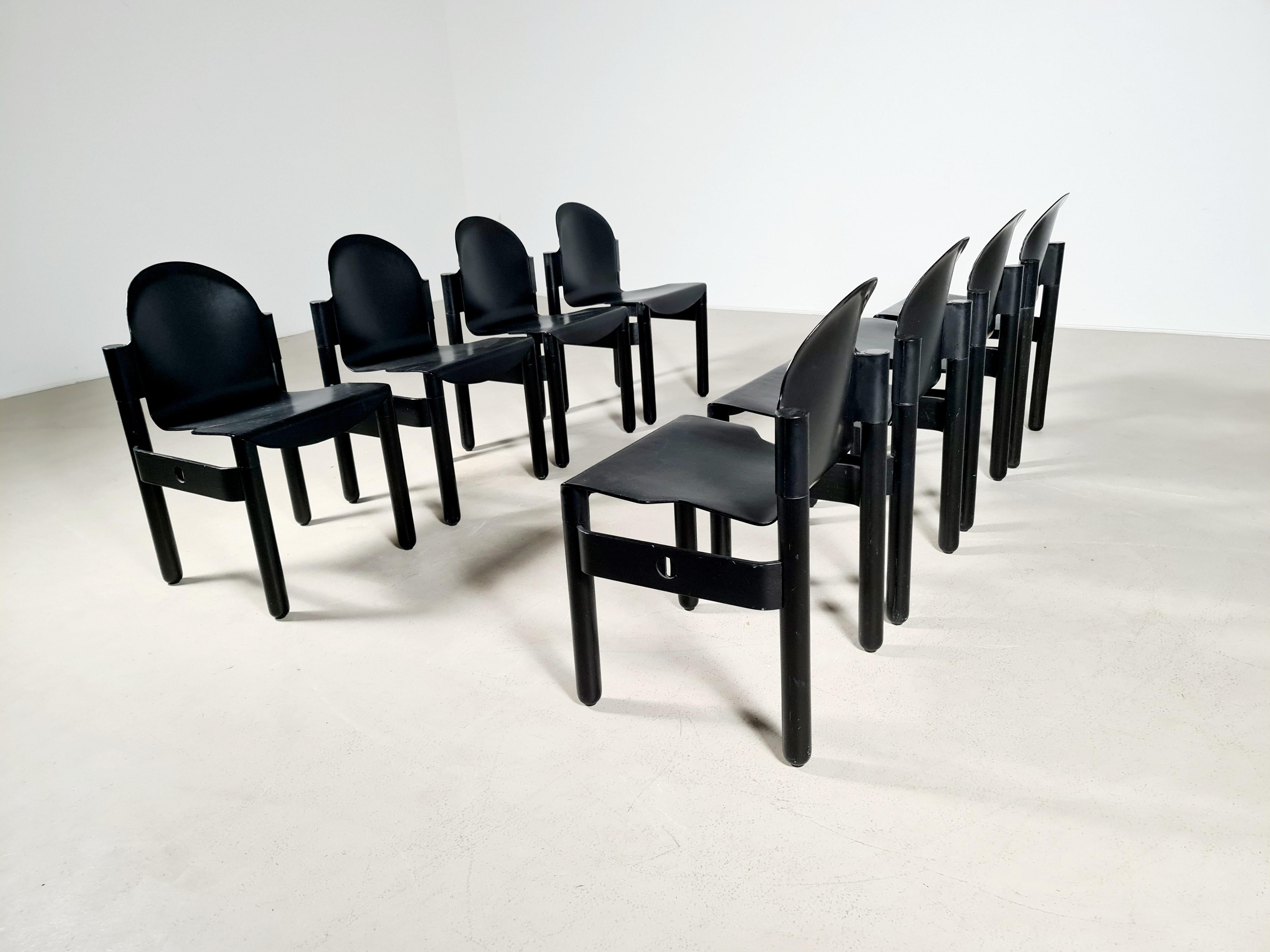 Mid-Century Modern 1970's Vintage Retro 6 Gert de Lange for Thornet ''The Flex'' Chairs For Sale