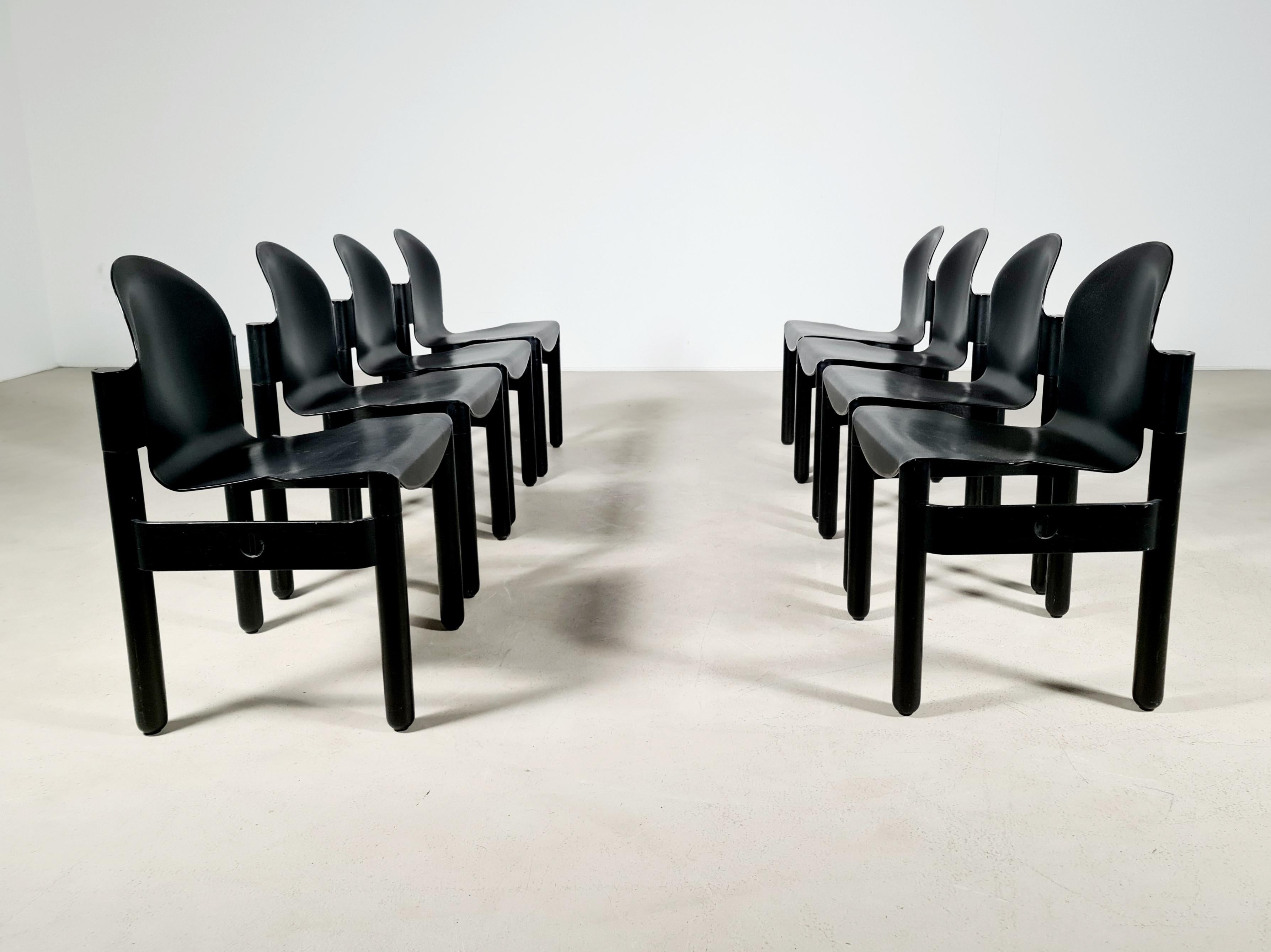 Mid-Century Modern 1970's Vintage Retro 6 Gert de Lange for Thornet ''The Flex'' Chairs For Sale