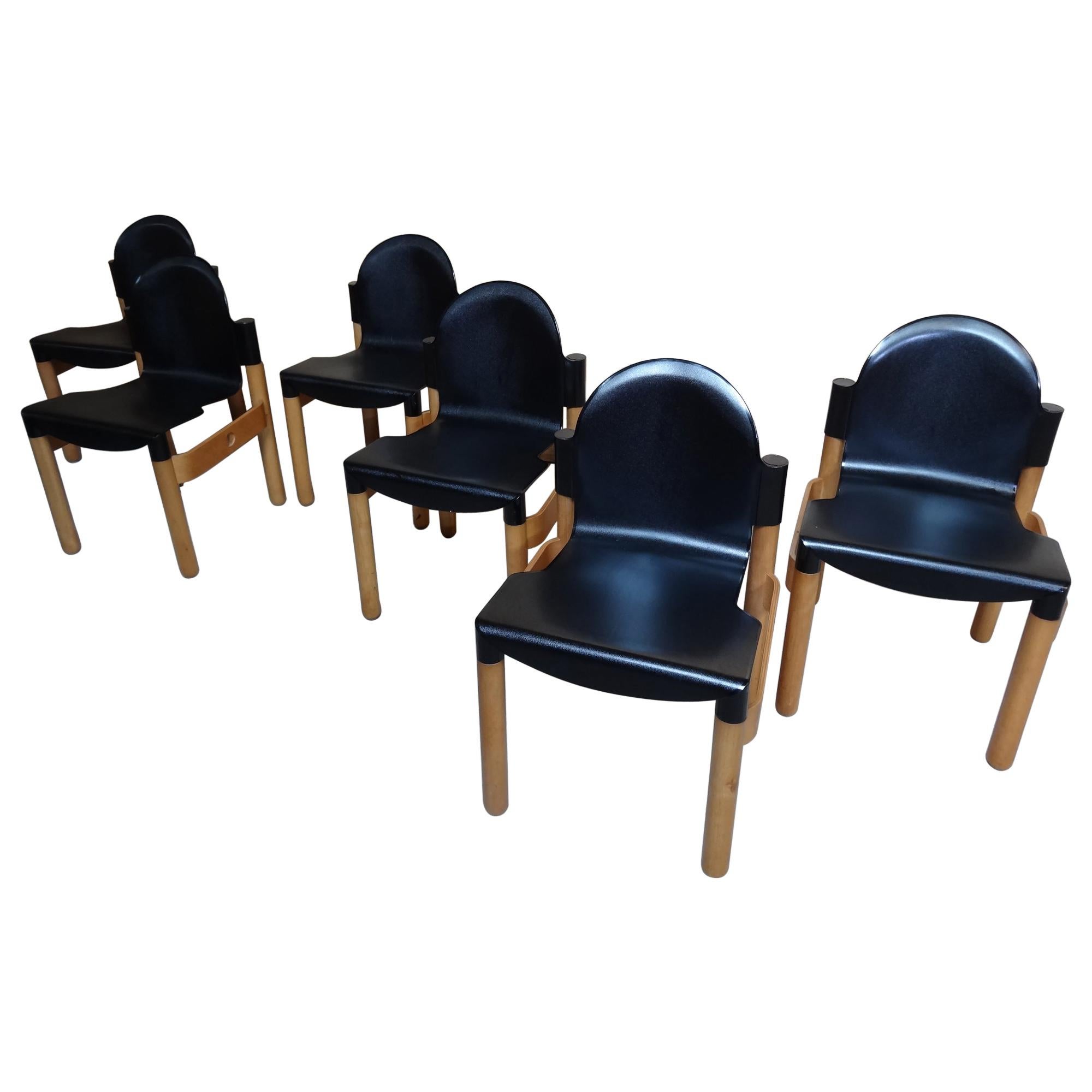 1970's Vintage Retro 6 Gert de Lange for Thornet ''The Flex'' Chairs