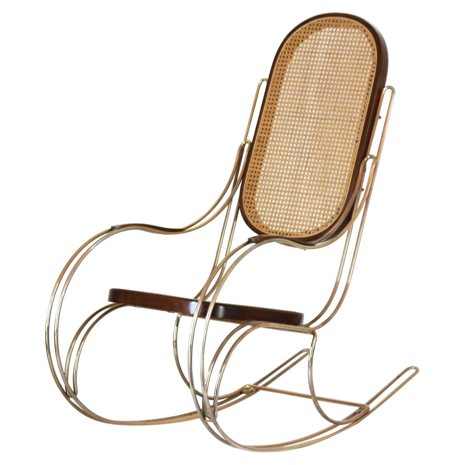 1970s Vintage Rocking Chair in Thonet Style