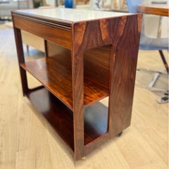 1970s Vintage Rosewood Mcintosh Bar Cart