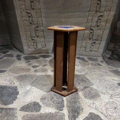 1970s Modern Pentagon Side Accent Table