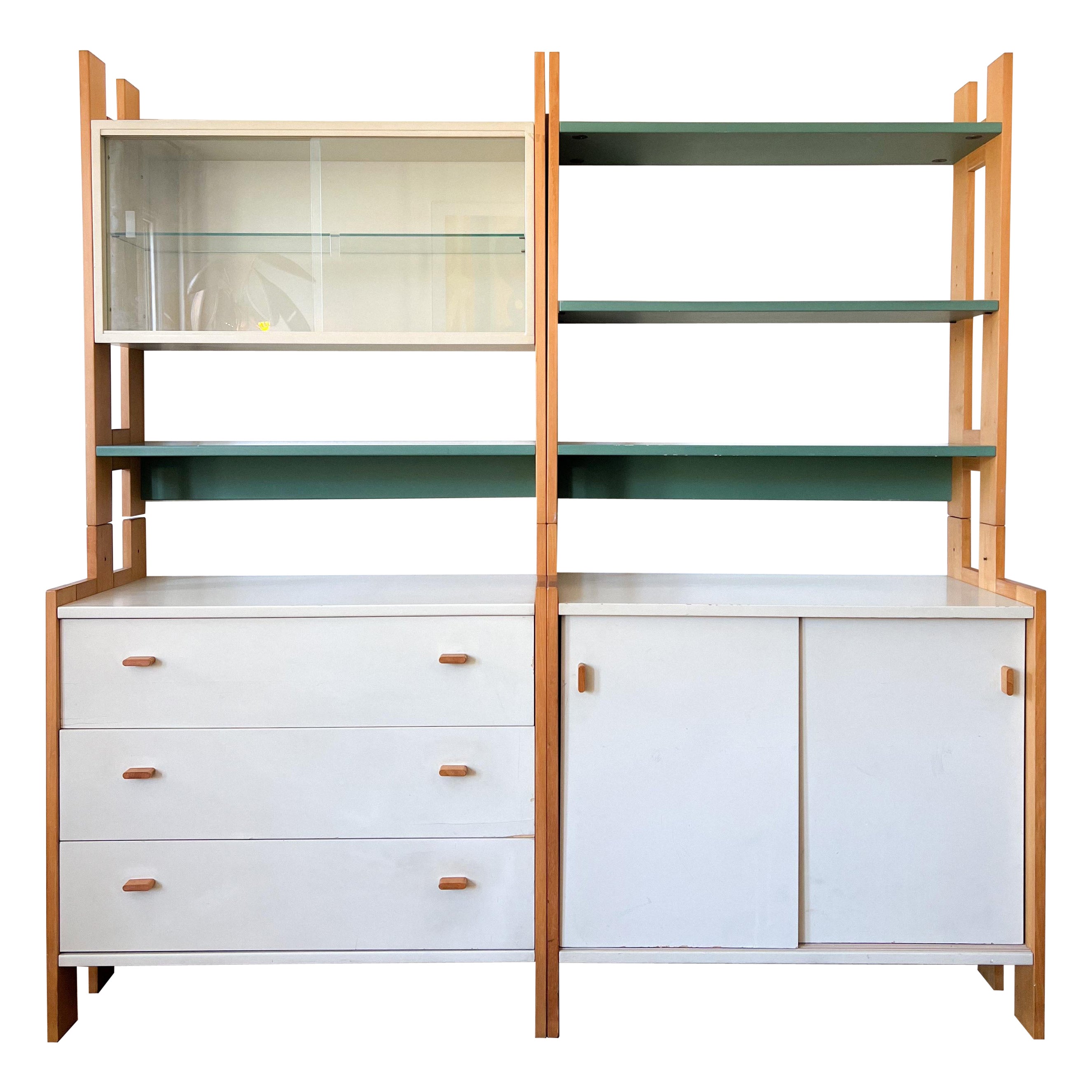 1970s Vintage Scandinavian-Inspired Modular Shelving Unit