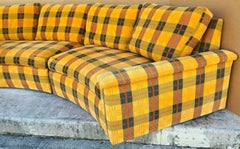 1970s Vintage Semi Circular Sectional Sofa