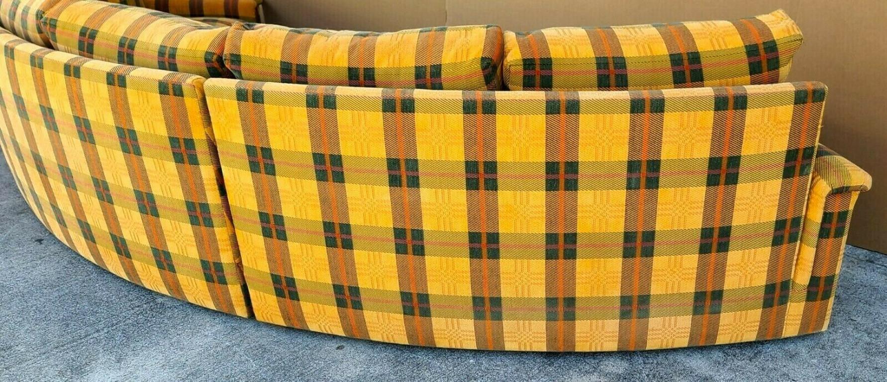 1970s Vintage Semi Circular Sectional Sofa 2