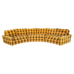1970s Vintage Semi Circular Sectional Sofa