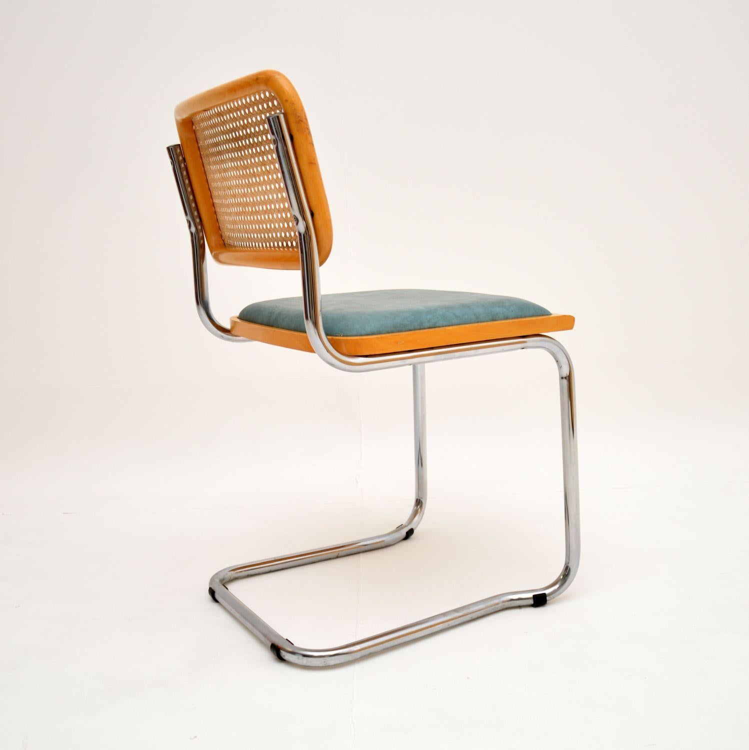 Cane 1970's Vintage Set of 6 Marcel Breuer 'Cesca' Chairs