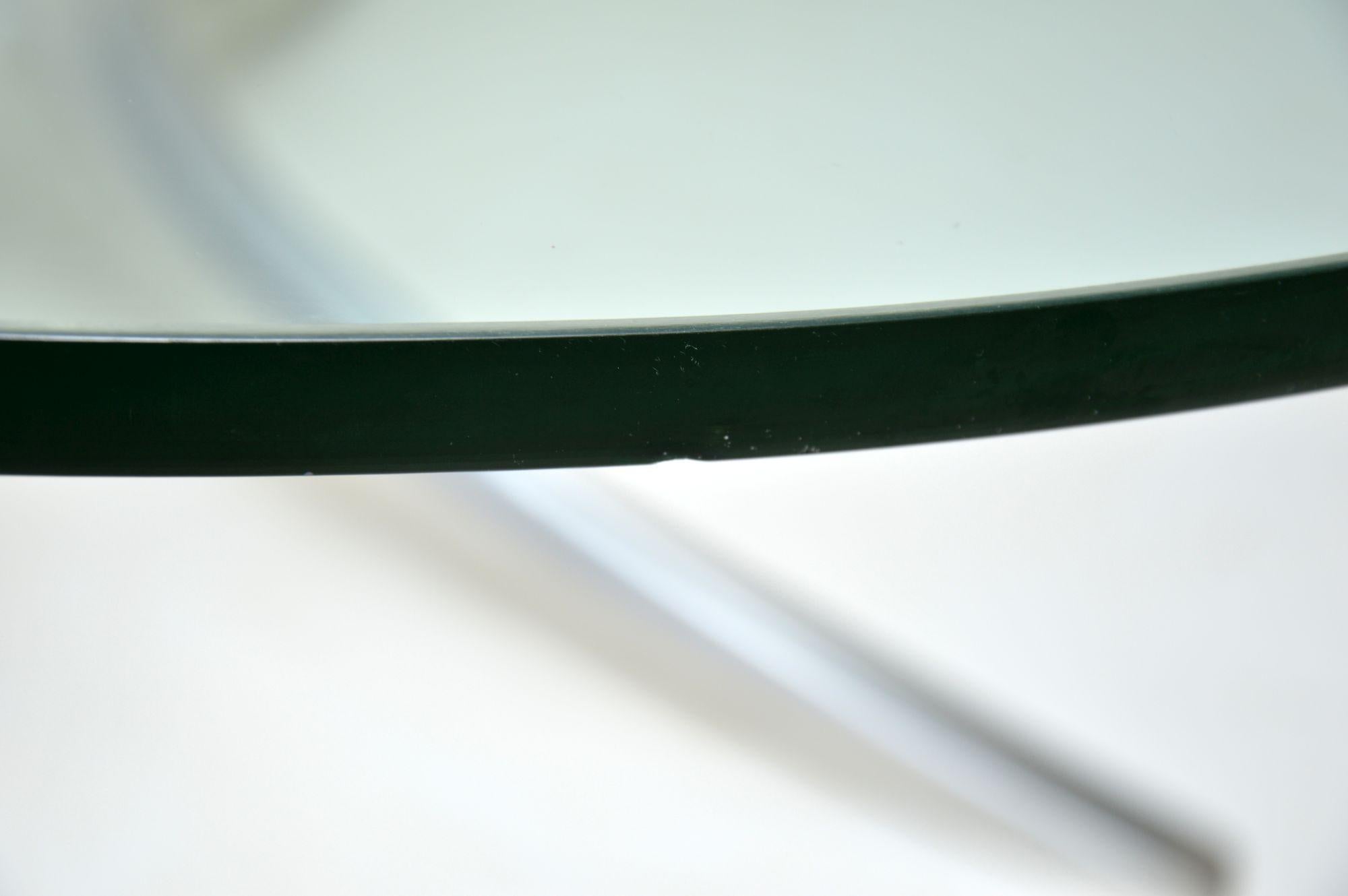 1970s Vintage Steel and Glass Coffee Table 3