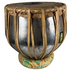1970s Vintage Steel Tabla Drum Hand Crafted Sardarflute Bombay India