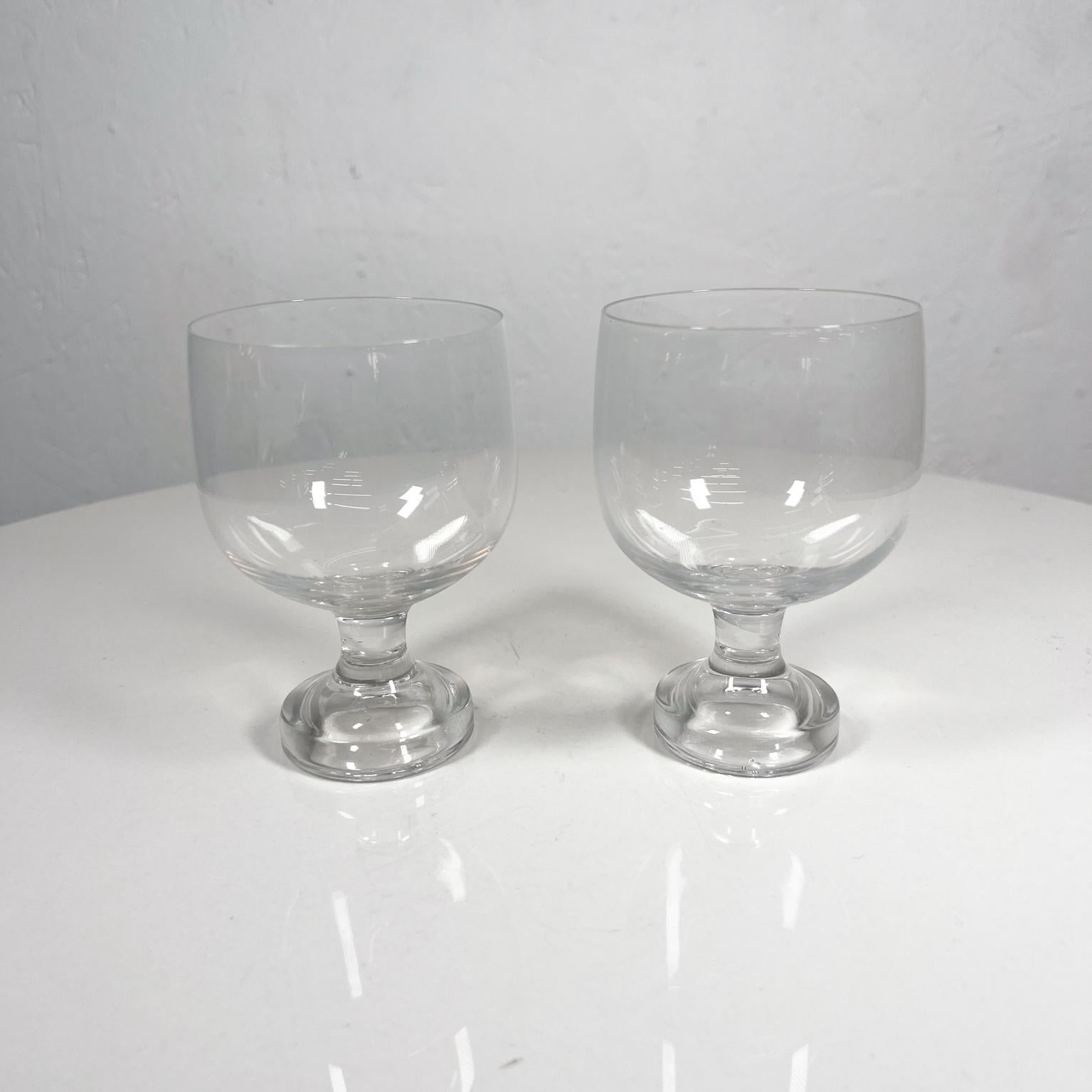 Vintage Stemware Crystal Glasses set of 2
3 diameter x 4.5 h
Original vintage condition
Review images please.