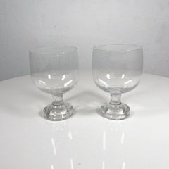 1970s Vintage Stemware Crystal Glasses Set of Two