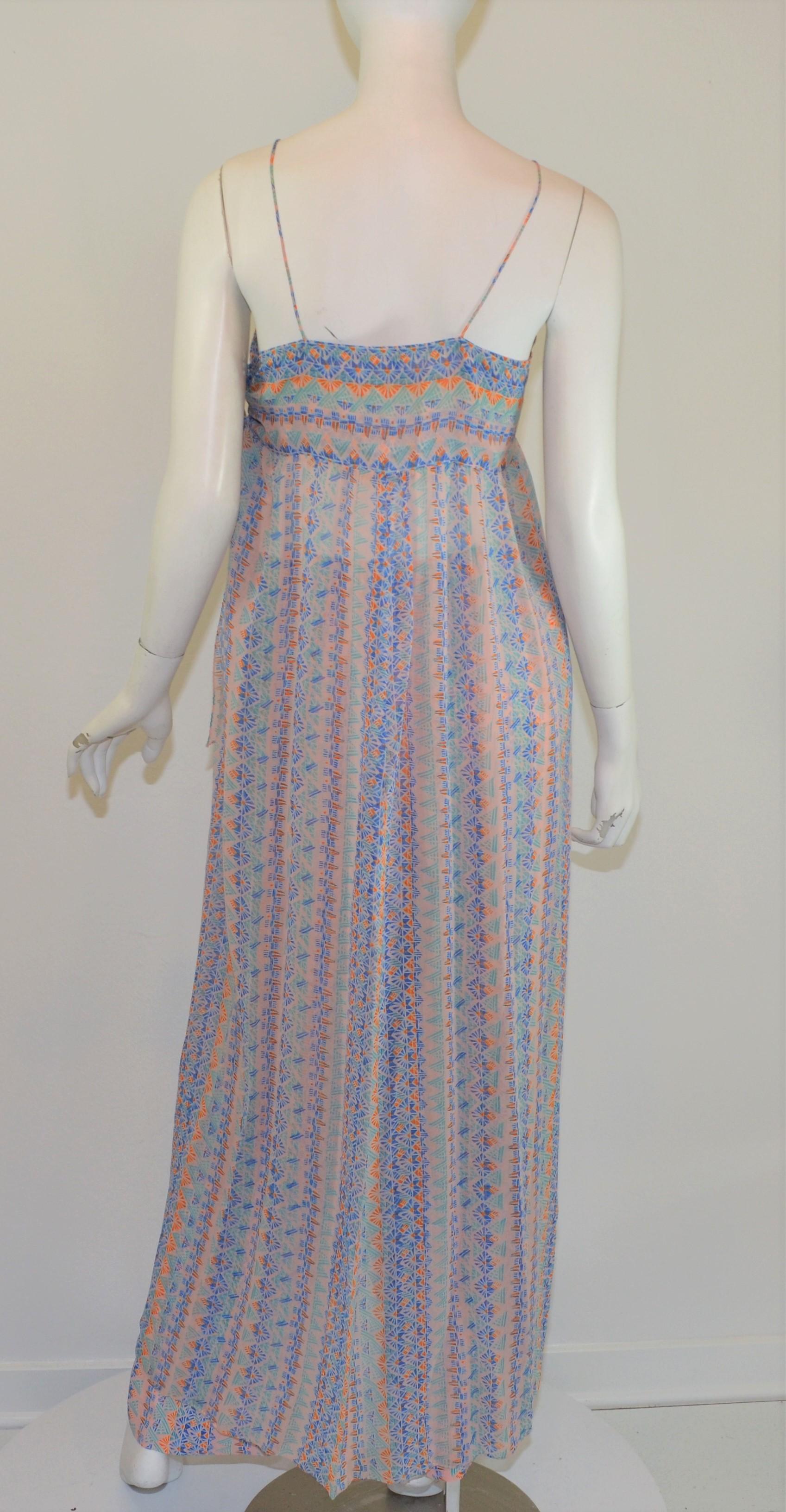 Women's 1970's Vintage Stephen Burrows Printed Crepe 3-Piece Ensemble Set For Sale