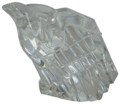 1970s Vintage Steuben Art Glass American Eagle Figurine Donald Pollard 8304