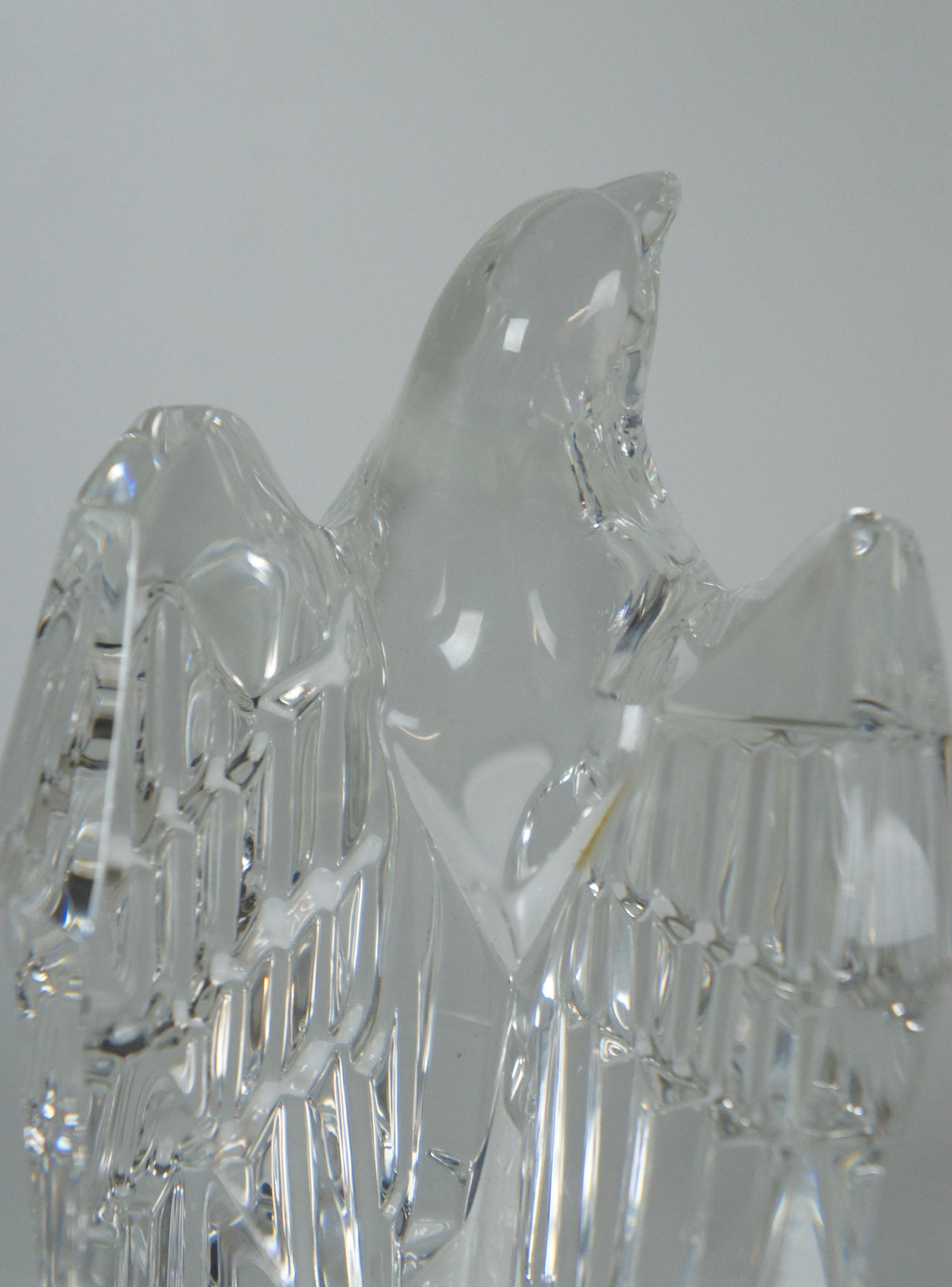 1970s Vintage Steuben Art Glass American Eagle Figurine Donald Pollard 8304 1