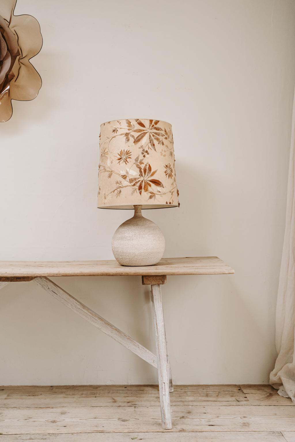 Limestone 1970s Vintage Stone Lamp