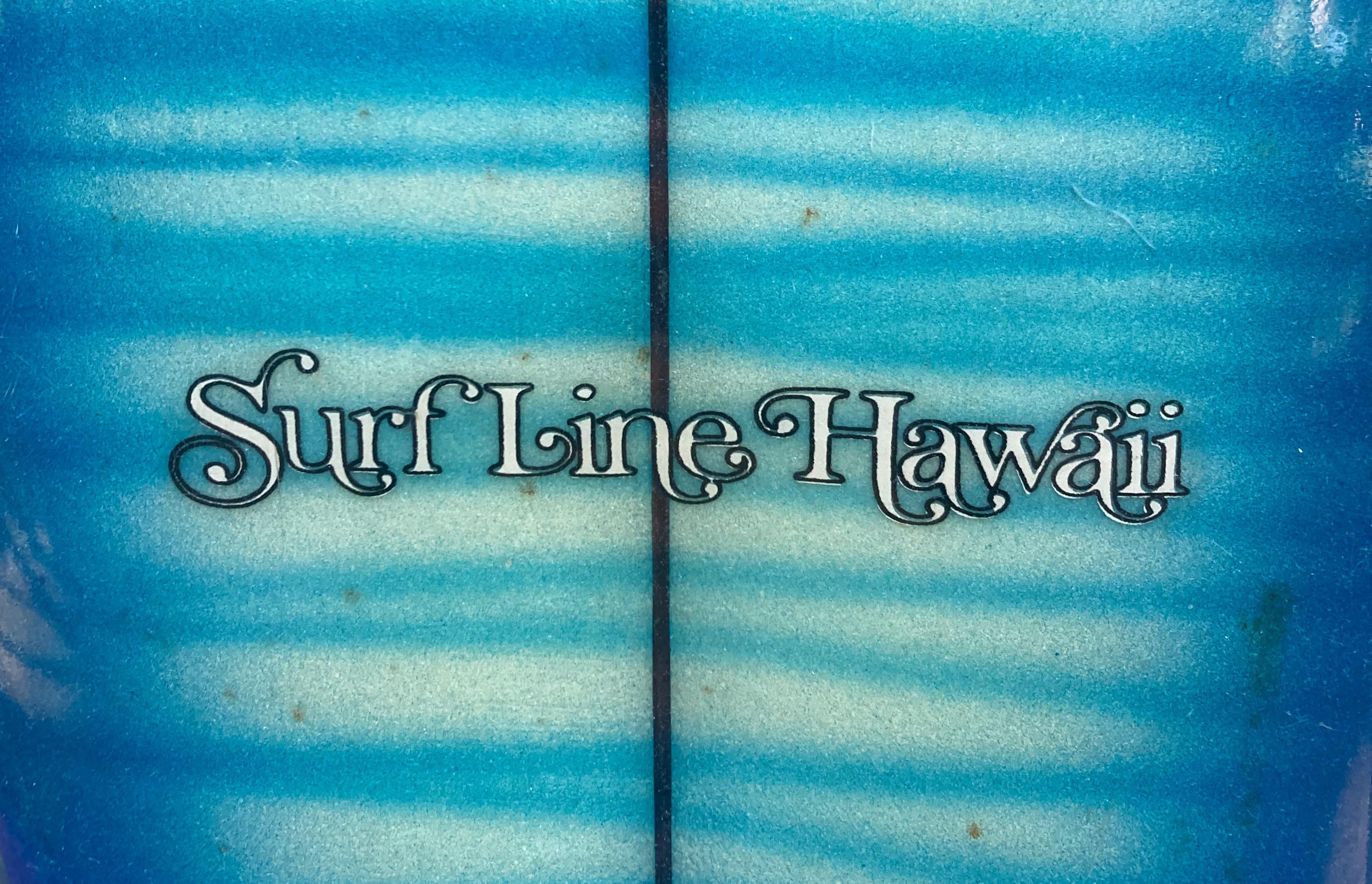 1970s Vintage Surfline Hawaii Sting Surfboard by Ben Aipa In Good Condition In Haleiwa, HI