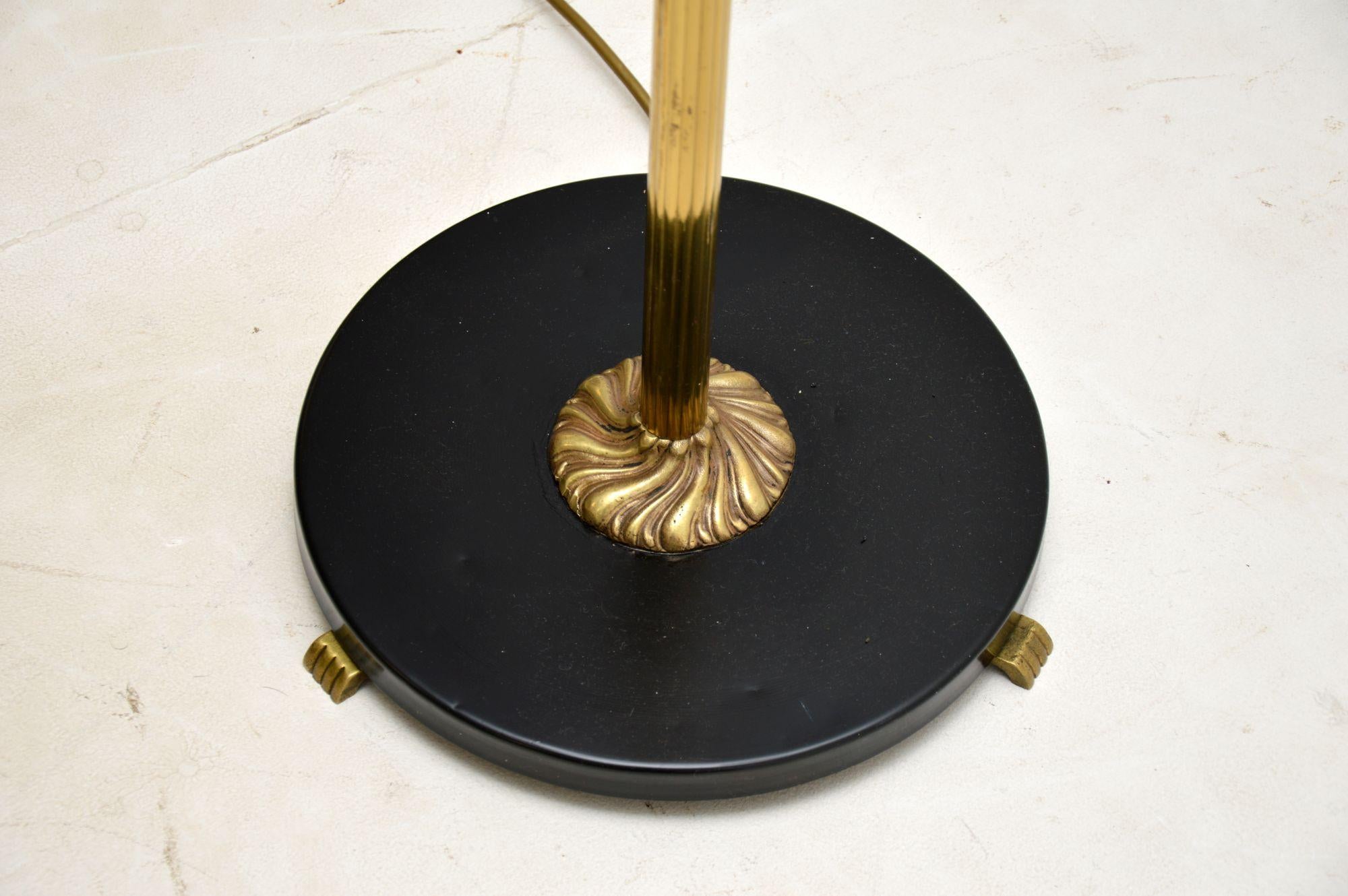 1970s Vintage Swedish Brass Floor Lamp 6