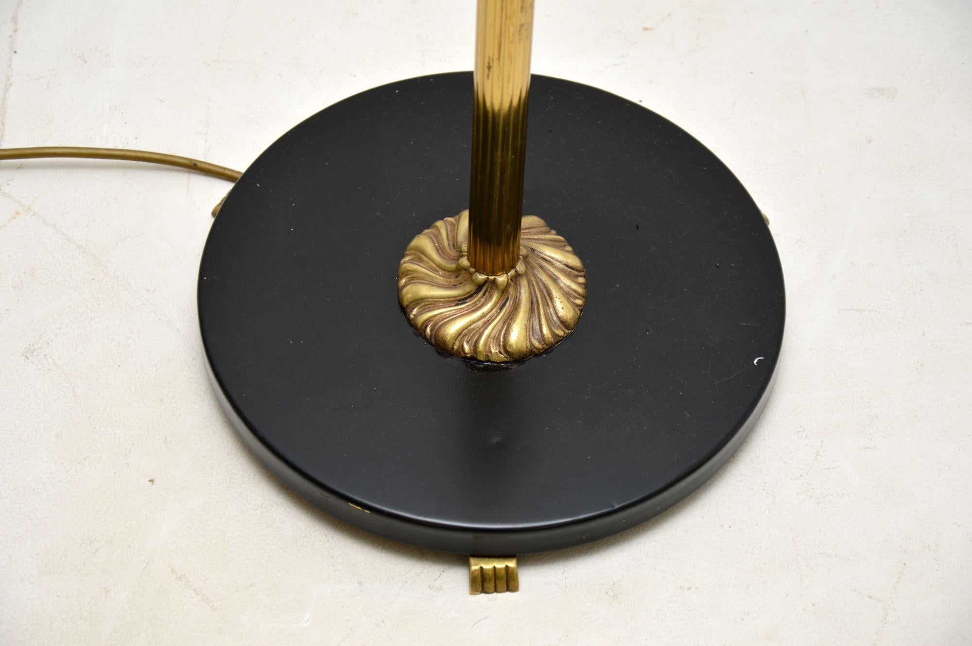1970s Vintage Swedish Brass Floor Lamp 5