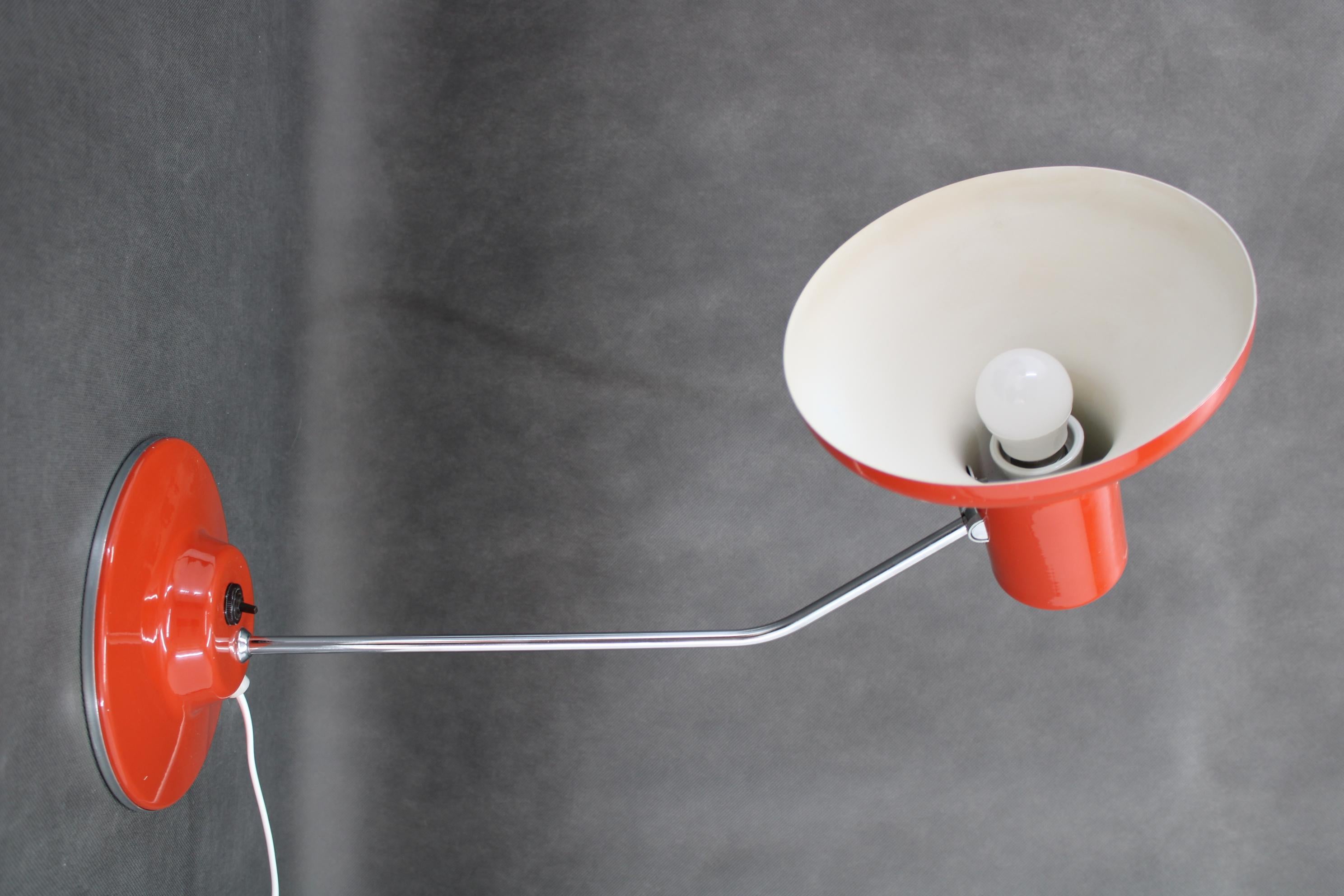 Mid-Century Modern 1970s Vintage Table lamp, Czechoslovakia For Sale