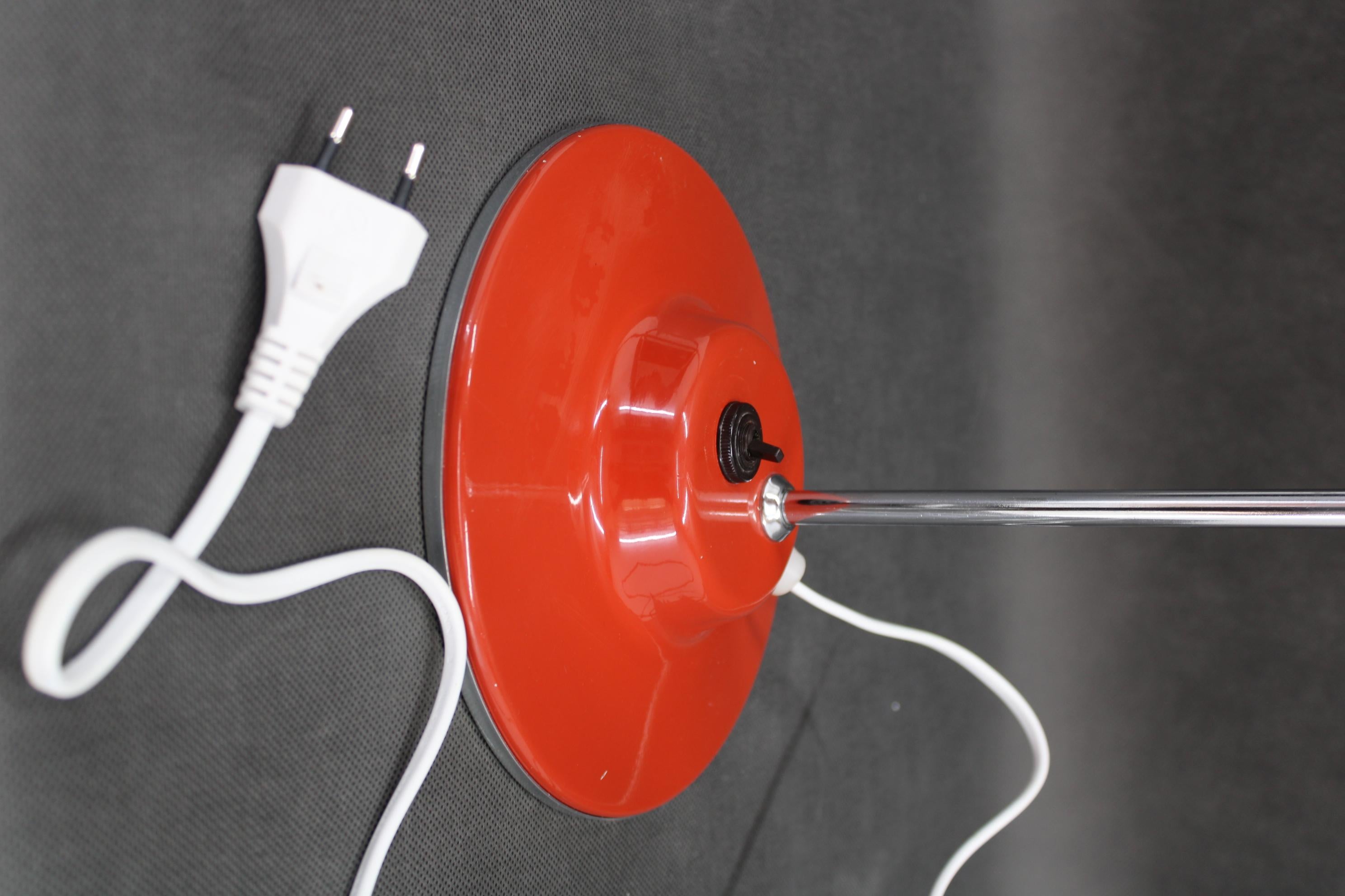 Metal 1970s Vintage Table lamp, Czechoslovakia For Sale