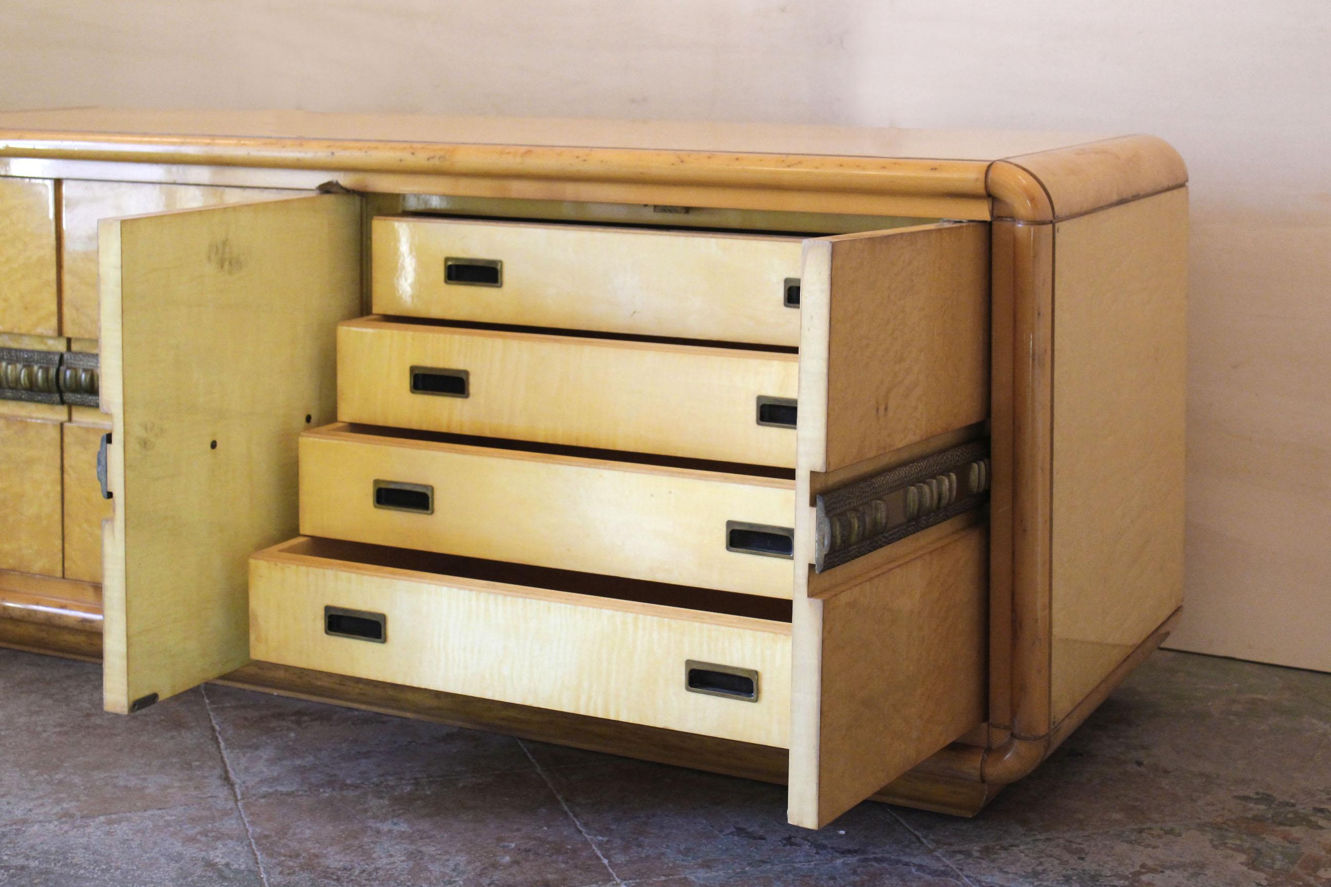 Mid-Century Modern 1970s Vintage Italian Sideboard by Luciano Frigerio