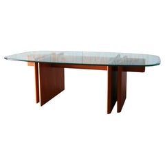 1970s Vintage Teak and Glass Coffee Table by Gustav Gaarde for Trakanten Danish