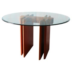1970s Vintage Teak and Glass Dining Table by Gustav Gaarde for Trakanten Danish