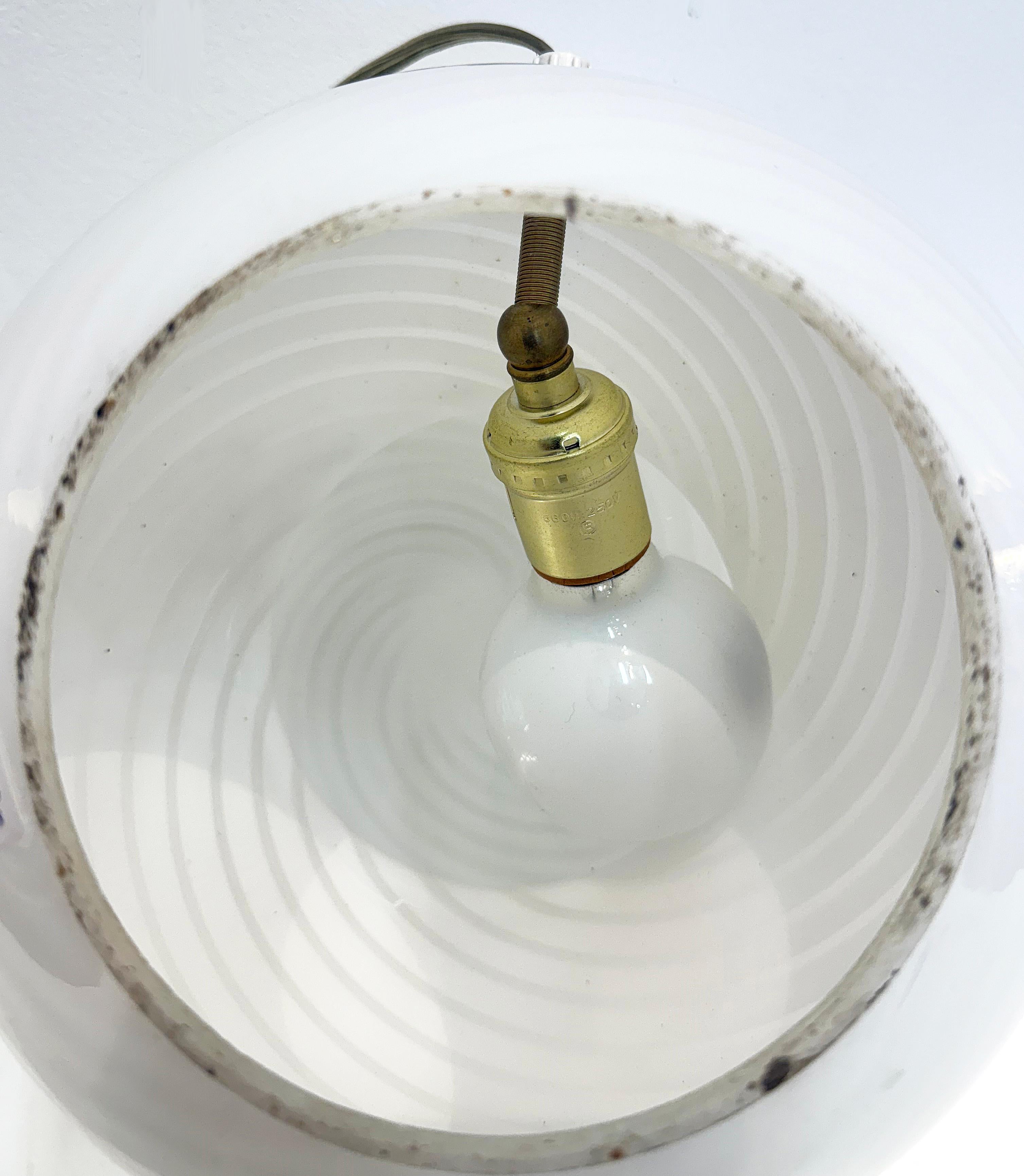 1970er Jahre Vintage Vetri geblasen Murano Glas Pilz Lampe 2
