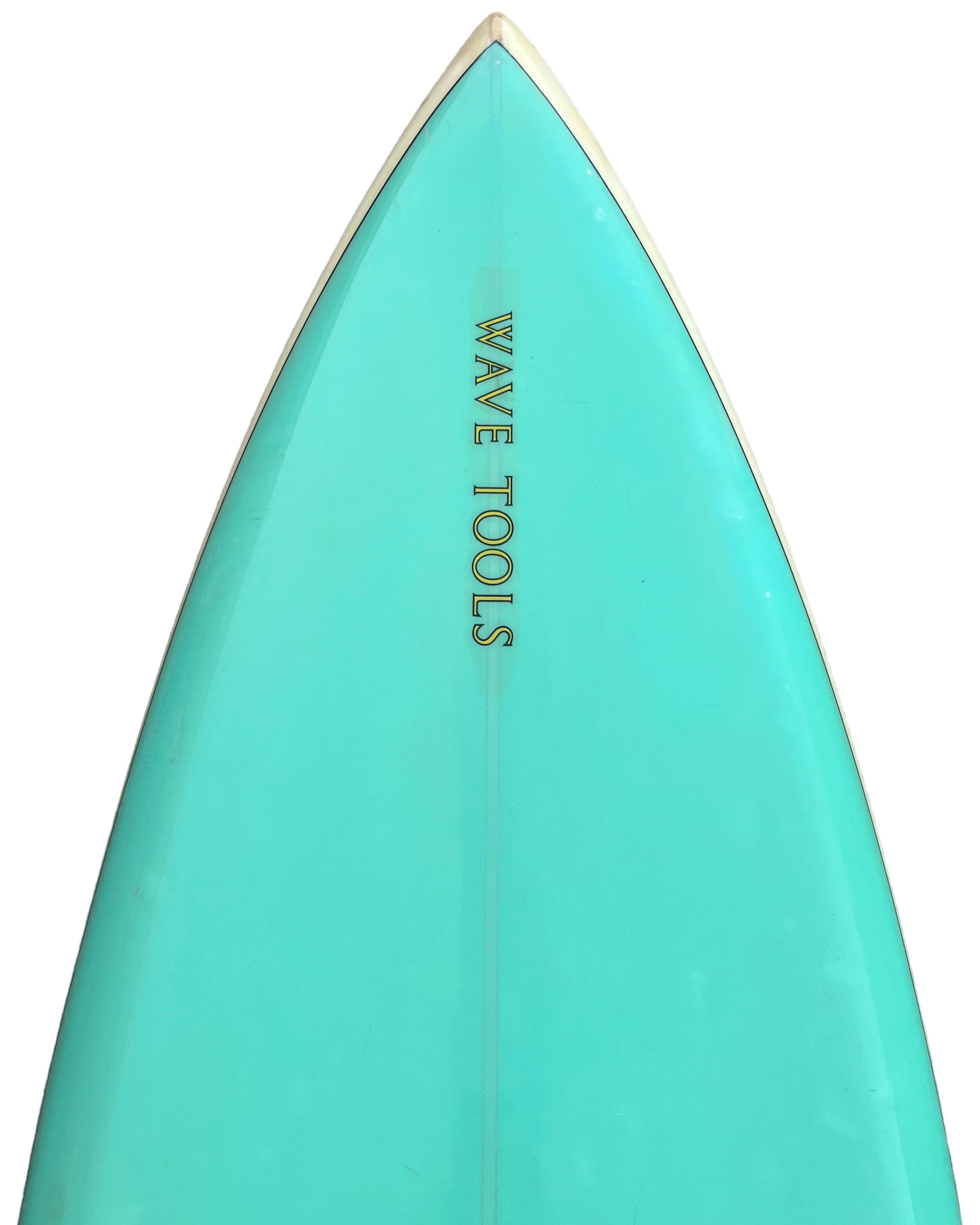 American 1970s Vintage Wave Tools Surfboard by Lance Collins