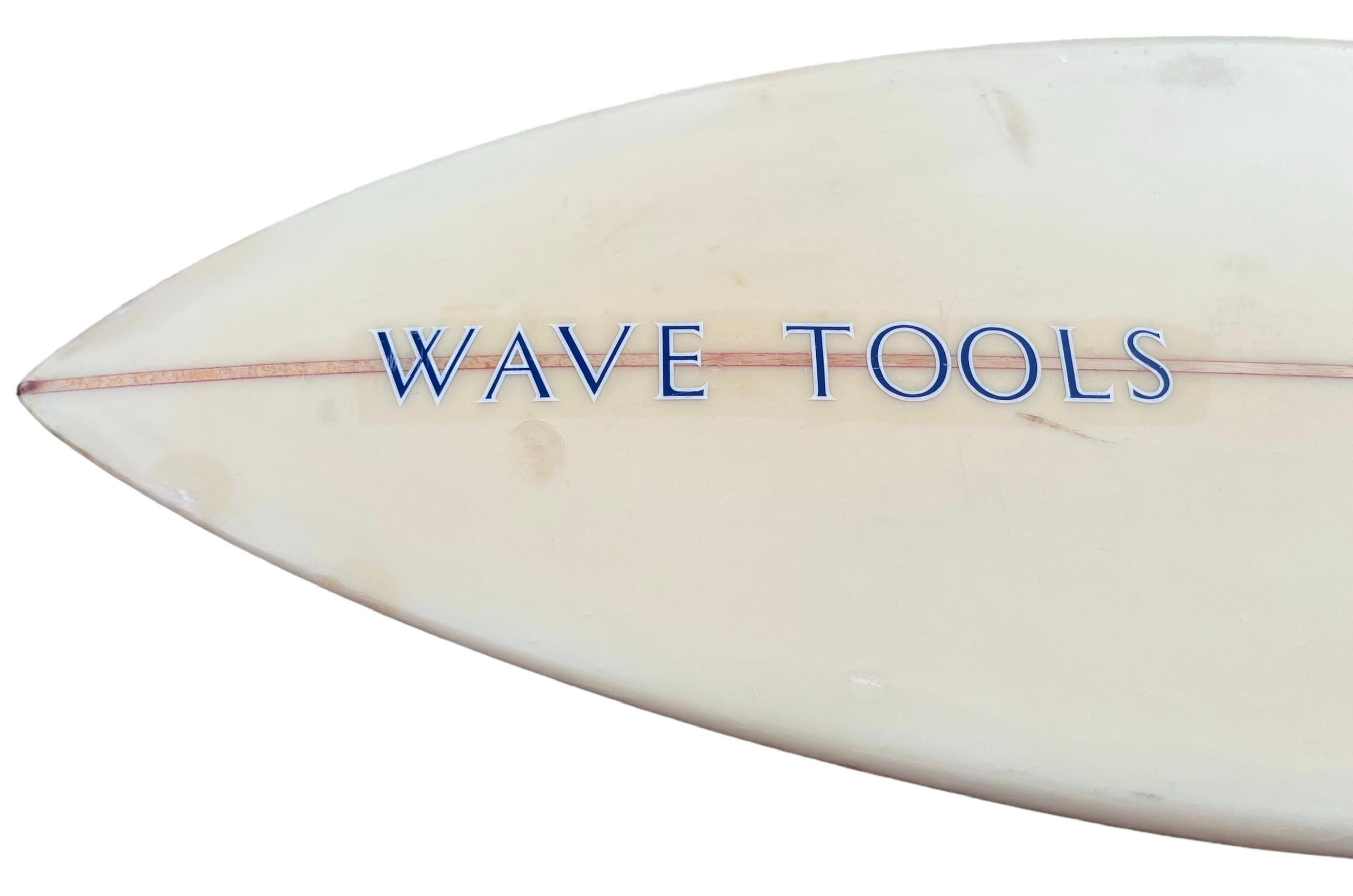 1970s Vintage Wave Tools Surfboard by Lance Collins In Good Condition In Haleiwa, HI