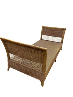 1970's Vintage Wicker Daybed