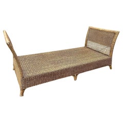 1970's Vintage Wicker Daybed