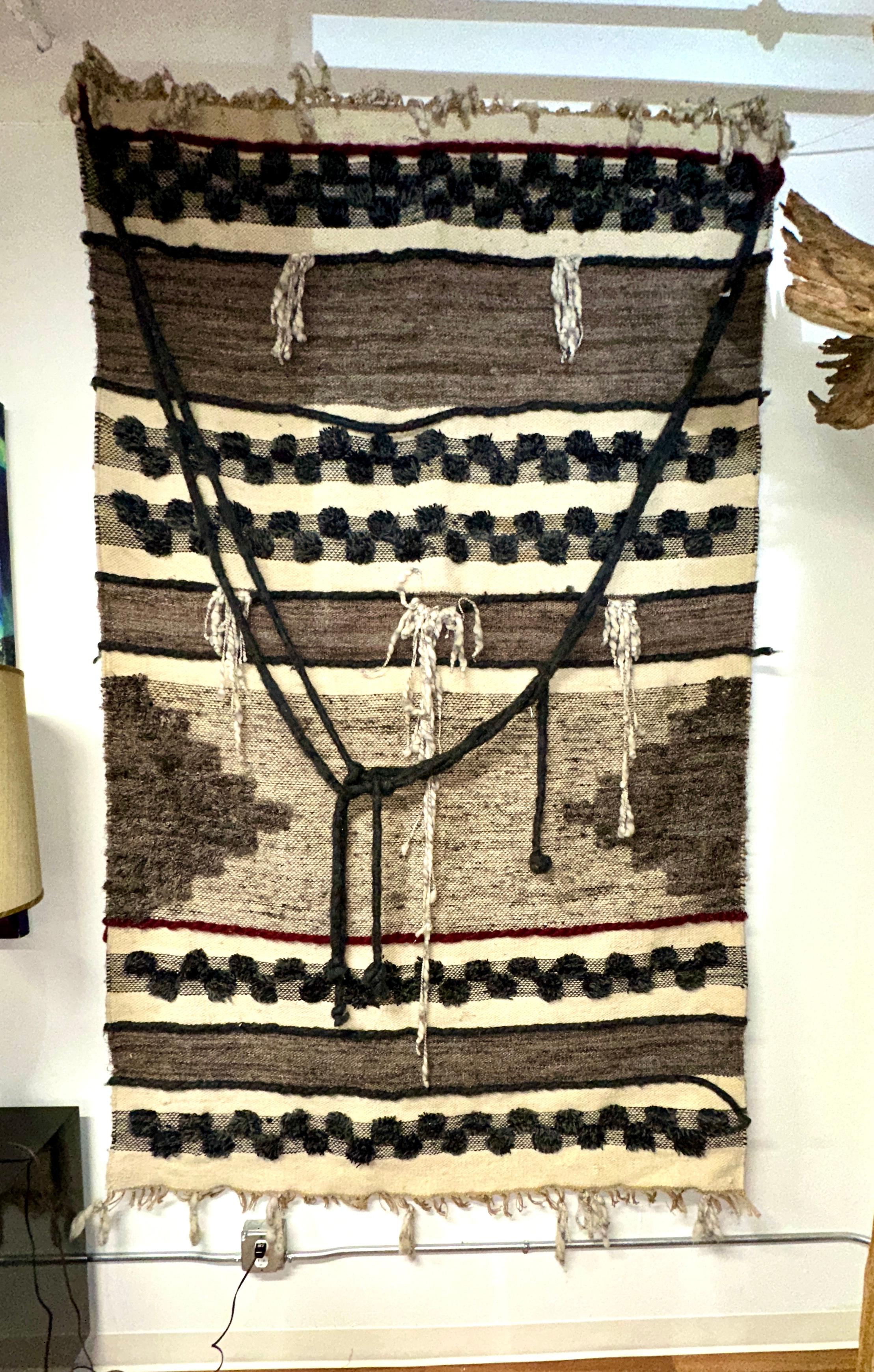 1970’s Vintage Wool Weaving For Sale 11