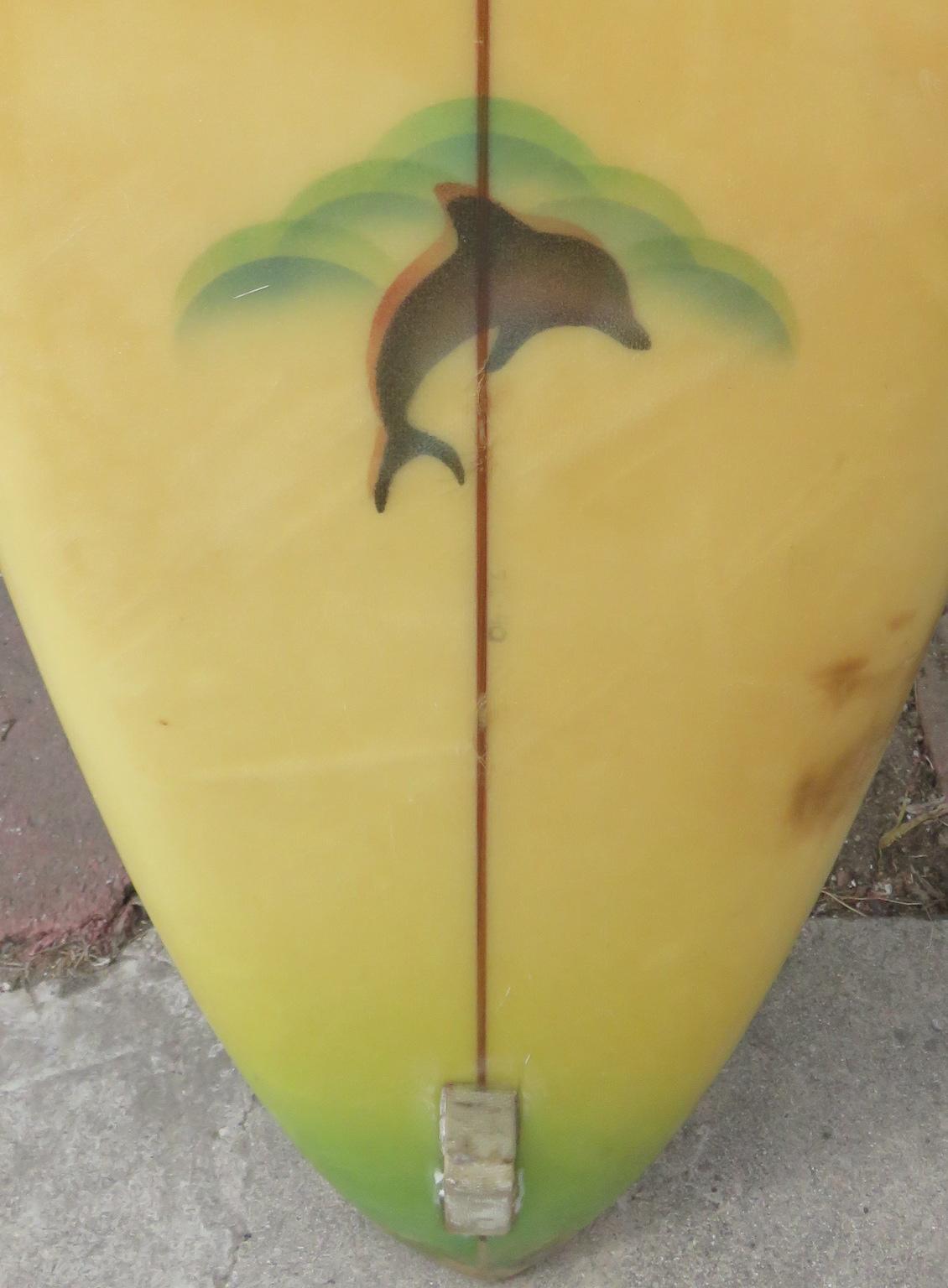 1970s Vintage Zephyr Surfboard by Jeff Ho