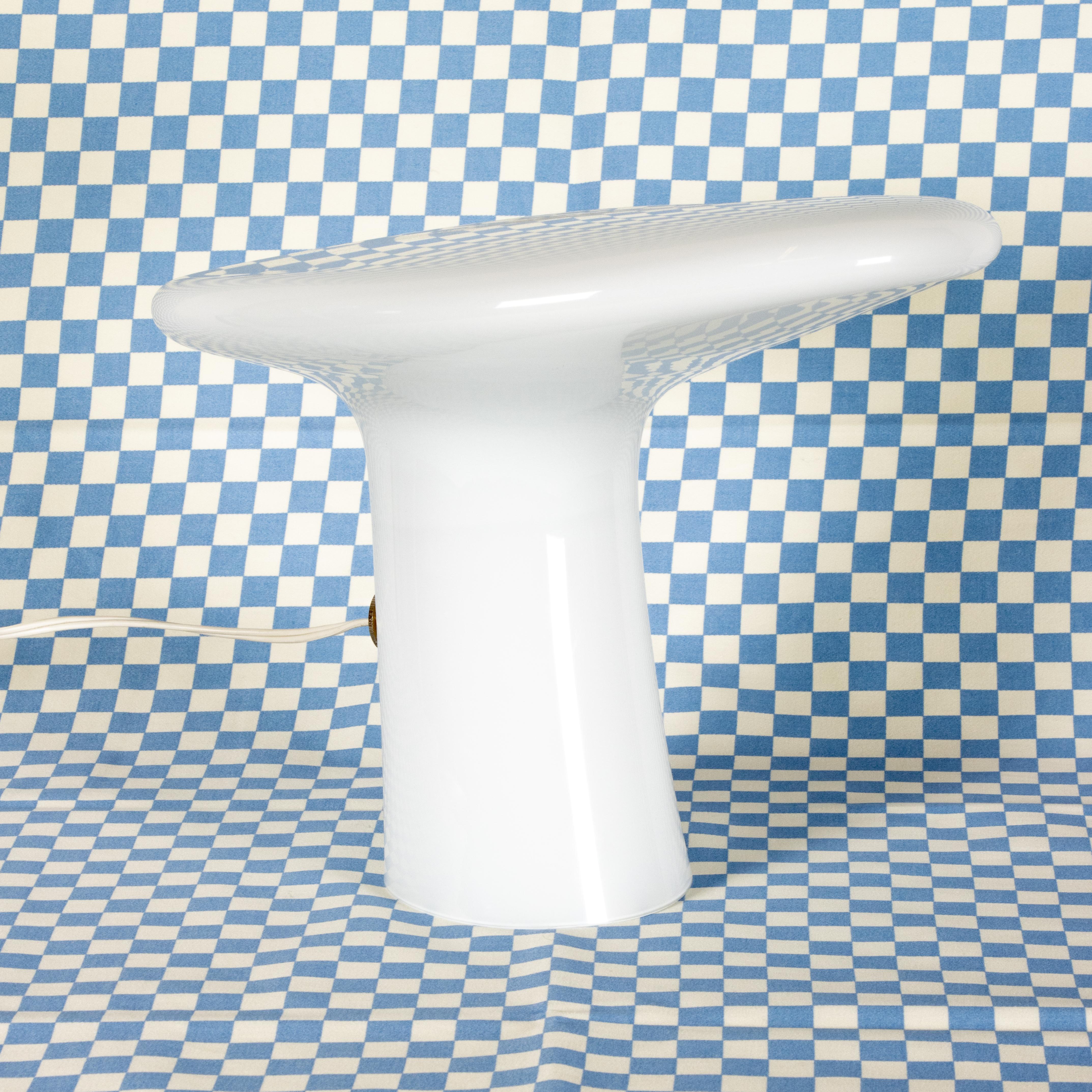 Mid-Century Modern 1970s Vistosi Blown Glass Table Lamp