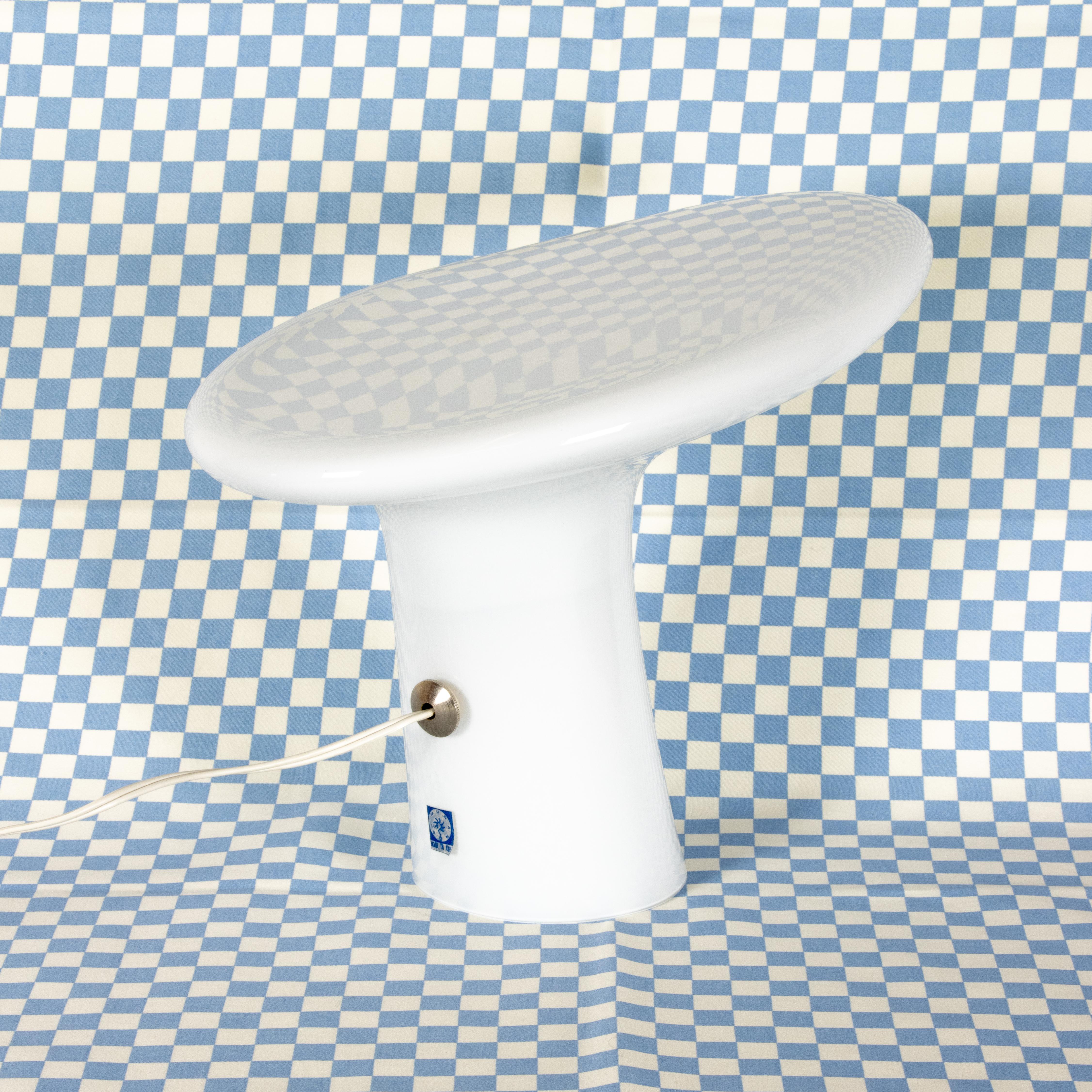 Italian 1970s Vistosi Blown Glass Table Lamp