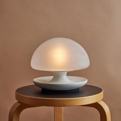 1970s Vittorio Balli Glass and Metal Table Lamp for Sirrah