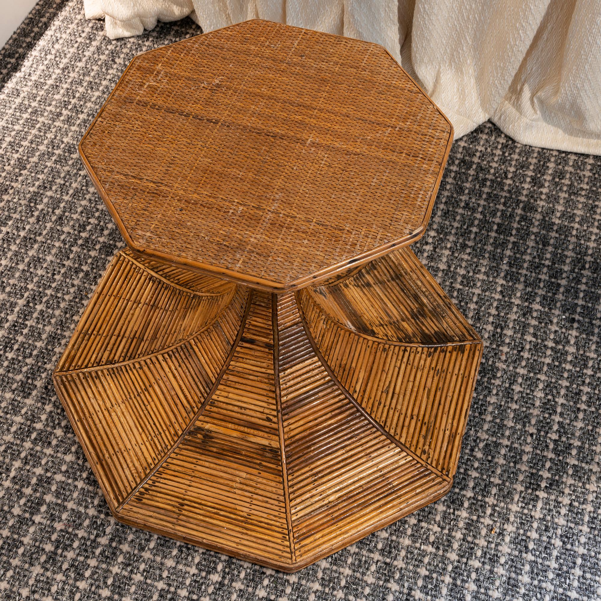 1970s Vivai del Sud Bamboo Center/Dining Table For Sale 3