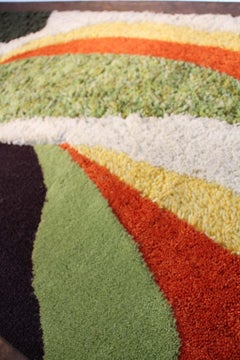 1970s Wall Mounted Framed Rug