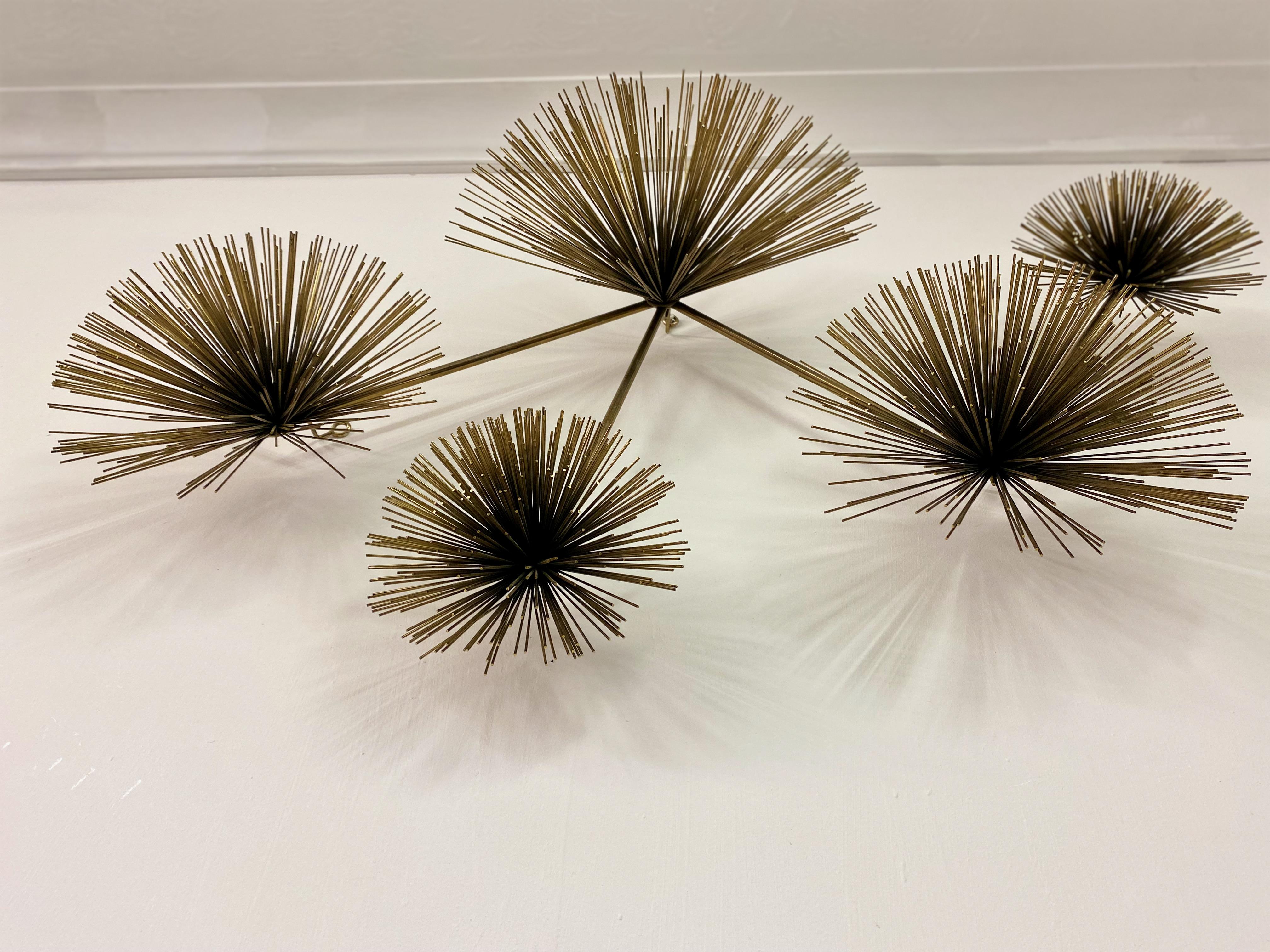 1970s Wall Mounted Starburst Sculpture By Curtis Jere For Sale 3