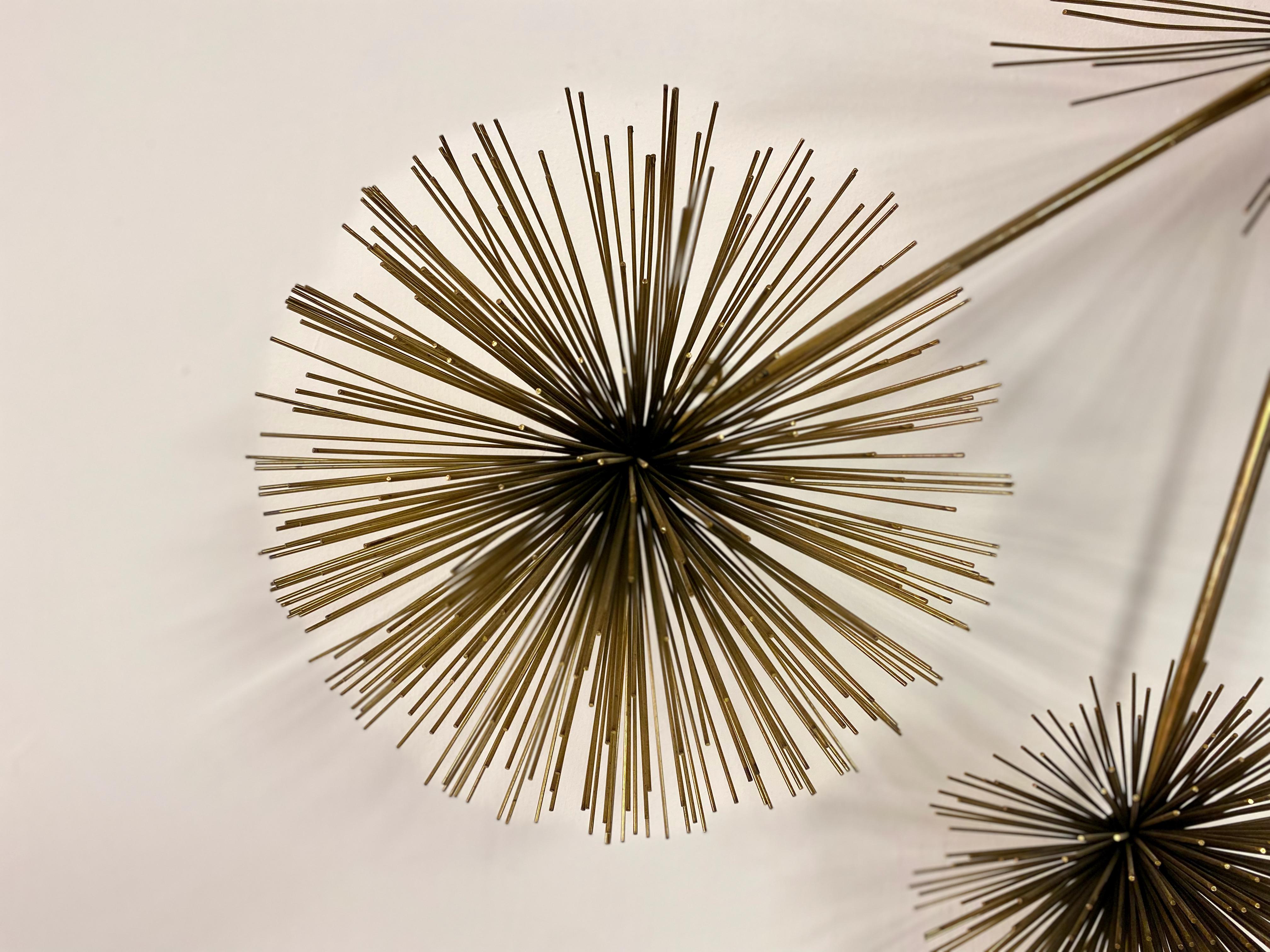 1970s Wall Mounted Starburst Sculpture By Curtis Jere For Sale 2