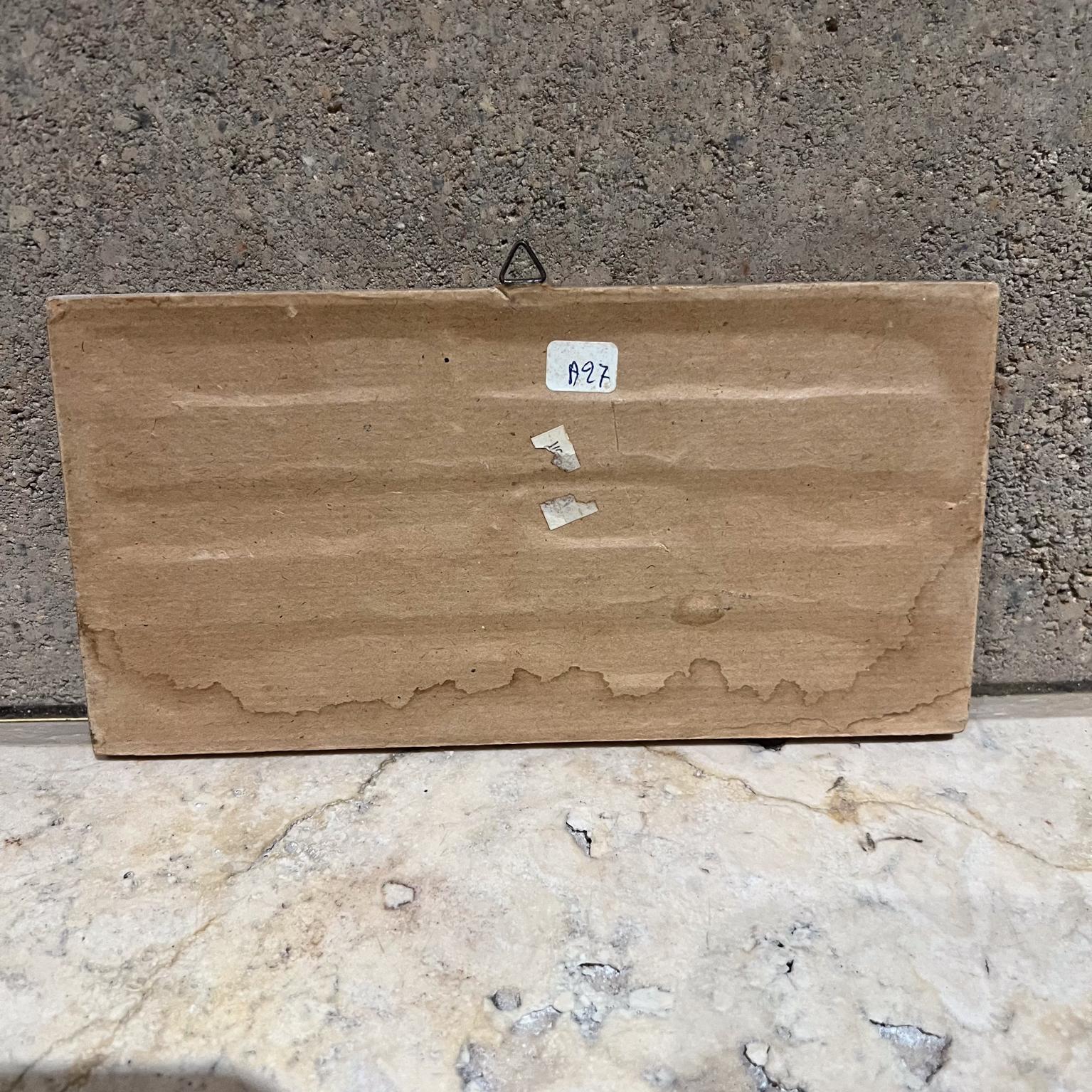 1970s Wall Art Terracotta Tile Greek Horse Chariot Angelos Tsakirakis In Good Condition For Sale In Chula Vista, CA