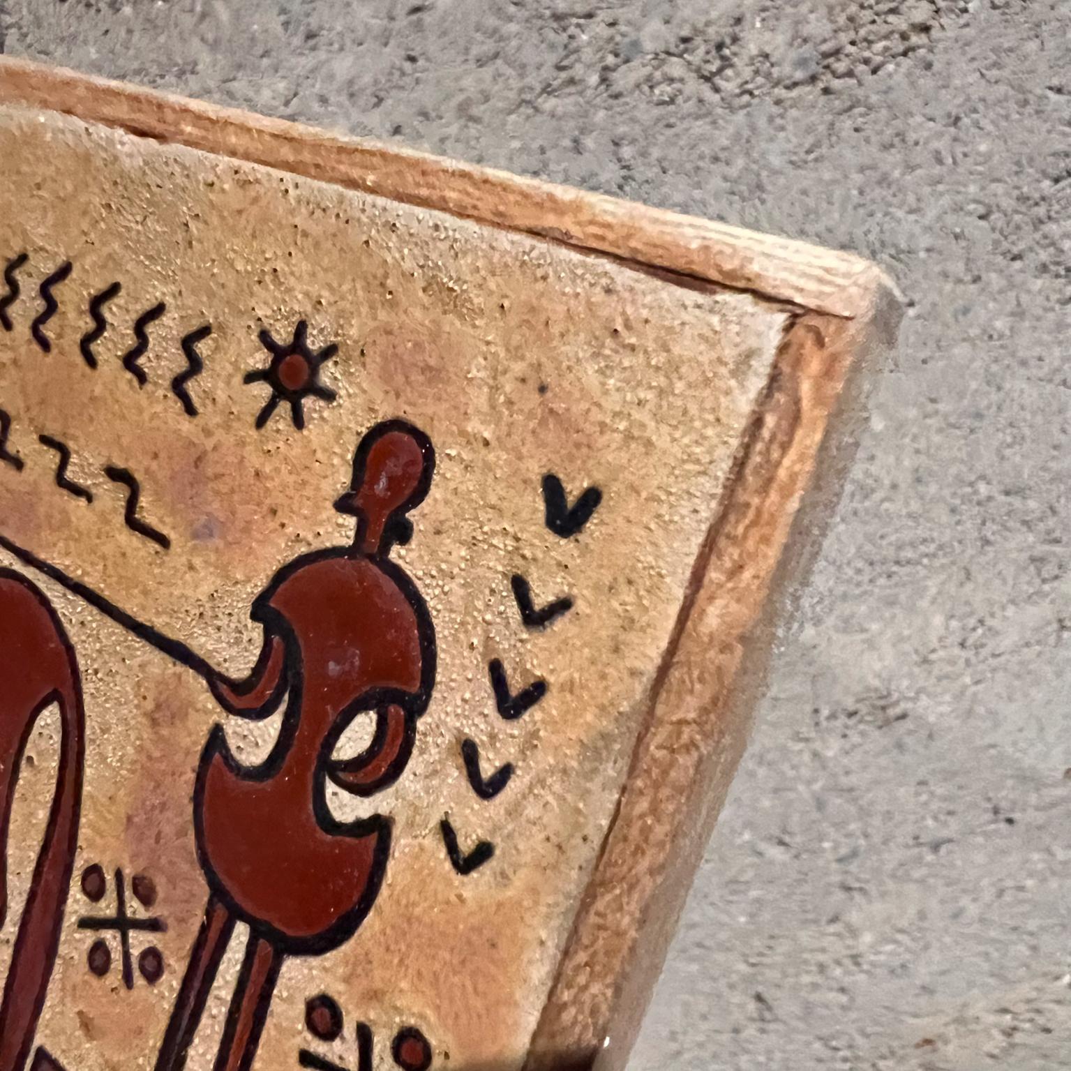 Late 20th Century 1970s Wall Art Terracotta Tile Greek Horse Chariot Angelos Tsakirakis For Sale