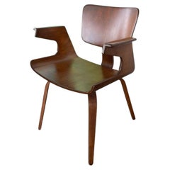 1970s Walnut Bentwood Dining Chair in the Style of Thonet