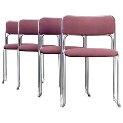 1970 Walter Antonis 'SE09′ Chaise pour 't Spectrum, ensemble de quatre.