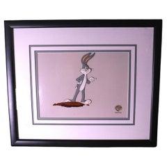 Vintage 1970s Warner Brothers Single Cell Image of Bugs Bunny