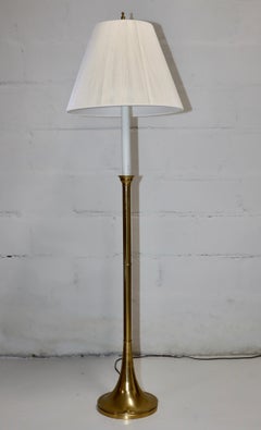 1970's Warren Kessler Brass Floor Lamp
