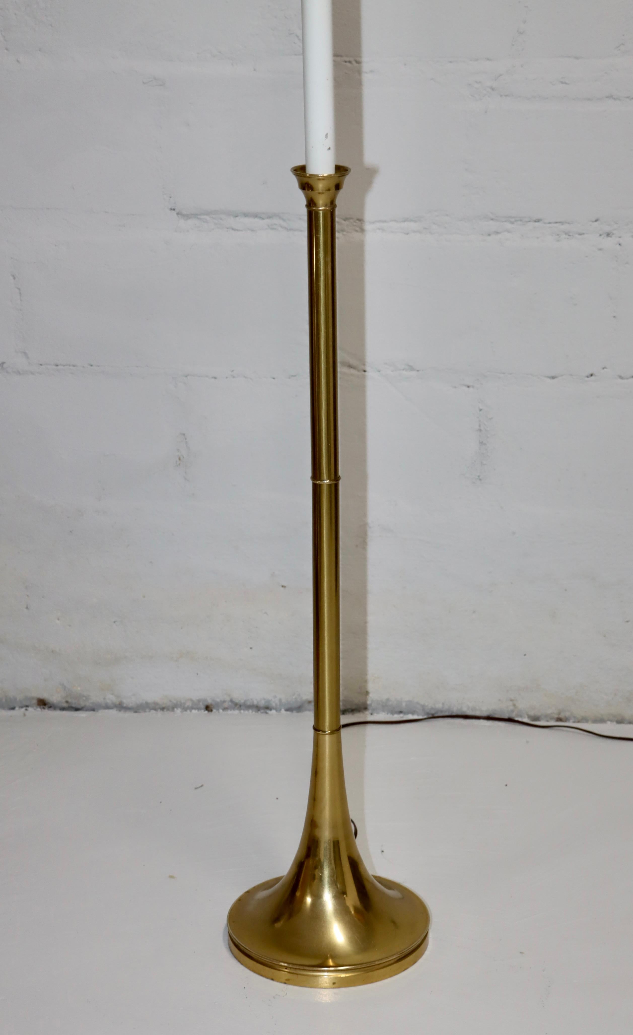1970's Warren Kessler Brass Floor Lamp For Sale 3
