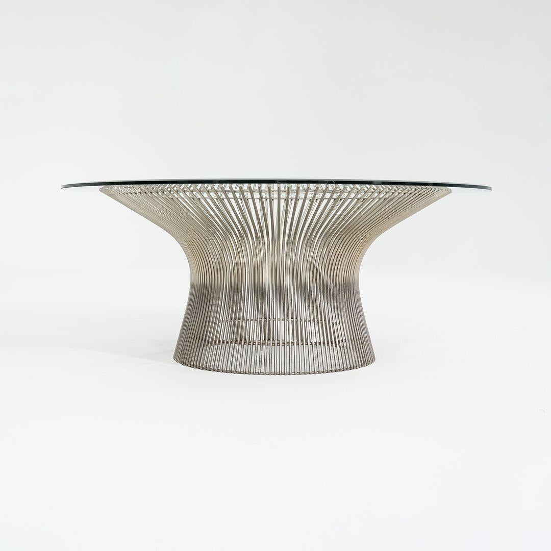 1970s Warren Platner for Knoll Table basse ronde de 36